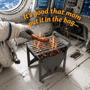 Archivos dxf de la mini parrilla plana Micro para camping, barbacoa CNC