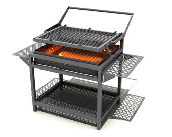 Rotating grill. Complete set of drawings. DXF/STEP/PDF/Igs/ file for plasma, laser cutting. Digital product only