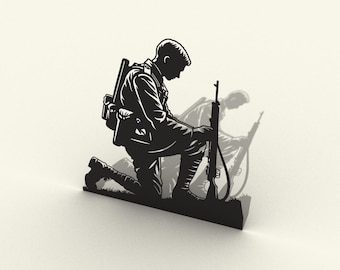 Día de los Veteranos. Decoración del hogar. Archivo DXF para corte por plasma y láser.