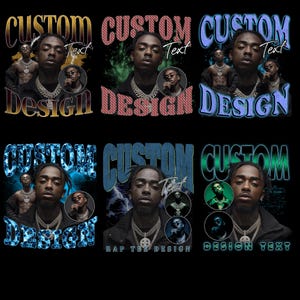 Custom Rap Bootleg Template PSD – Editable Photoshop Rap Tee Design, Streetwear Bootleg Psd, Instant Download