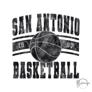 Vintage San Antonio Basketball SVG PNG, Retro Basketball SVG File, Game Day Cricut Design, College Sports Clipart, Basketball Shirt Graphic