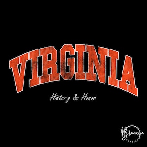 Vintage Virginia State SVG PNG – Retro State Pride Cricut File – Usa Map Clipart for Shirts, Mugs, Travel Crafts & DIY Projects