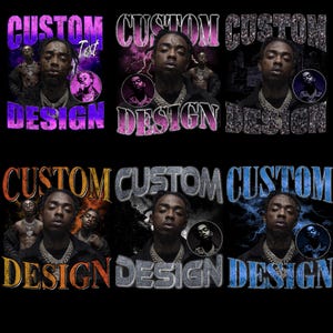Custom Bootleg PSD Bundle – Editable Photoshop Templates for Rap T-Shirts, PNG Files, Graphic Tee Design, Instant Download