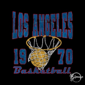 Vintage Los Angeles Basketball SVG PNG, Retro Basketball SVG File, Game Day Cricut Design, College Sports Clipart, Basketball Shirt Graphic