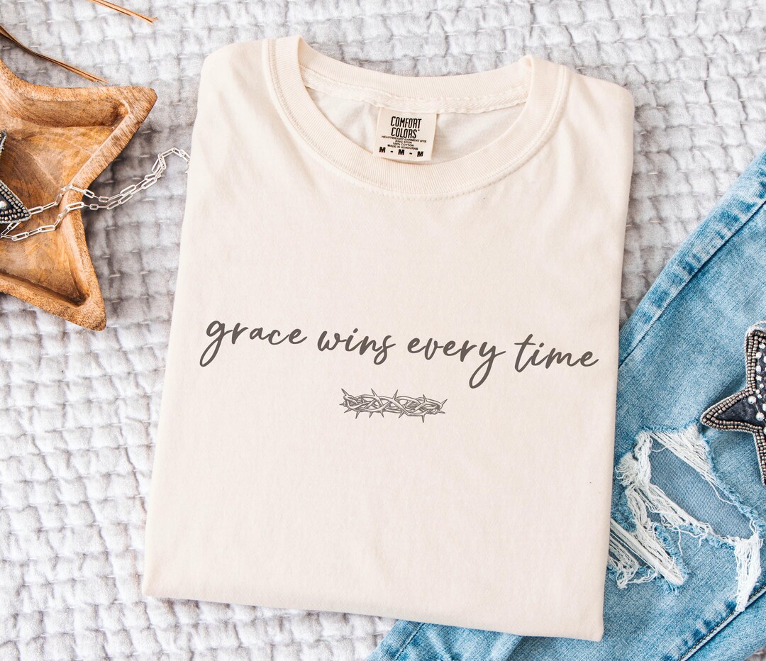Vintage Grace Wins Every Time Christian SVG PNG, Retro Faith Quote ...