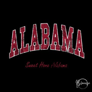 Distressed Alabama State SVG – College Style SVG File for Shirts, Gifts, Sublimation, Cricut, Southern Pride SVG Design