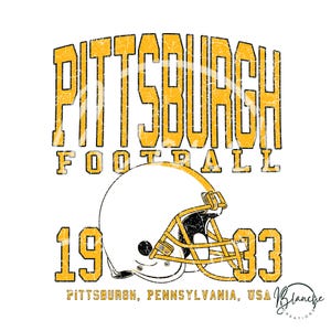 Pittsburgh Football SVG – Vintage Football Team Design, Game Day Sports SVG, American Football Cut File, Pittsburgh Sublimation PNG