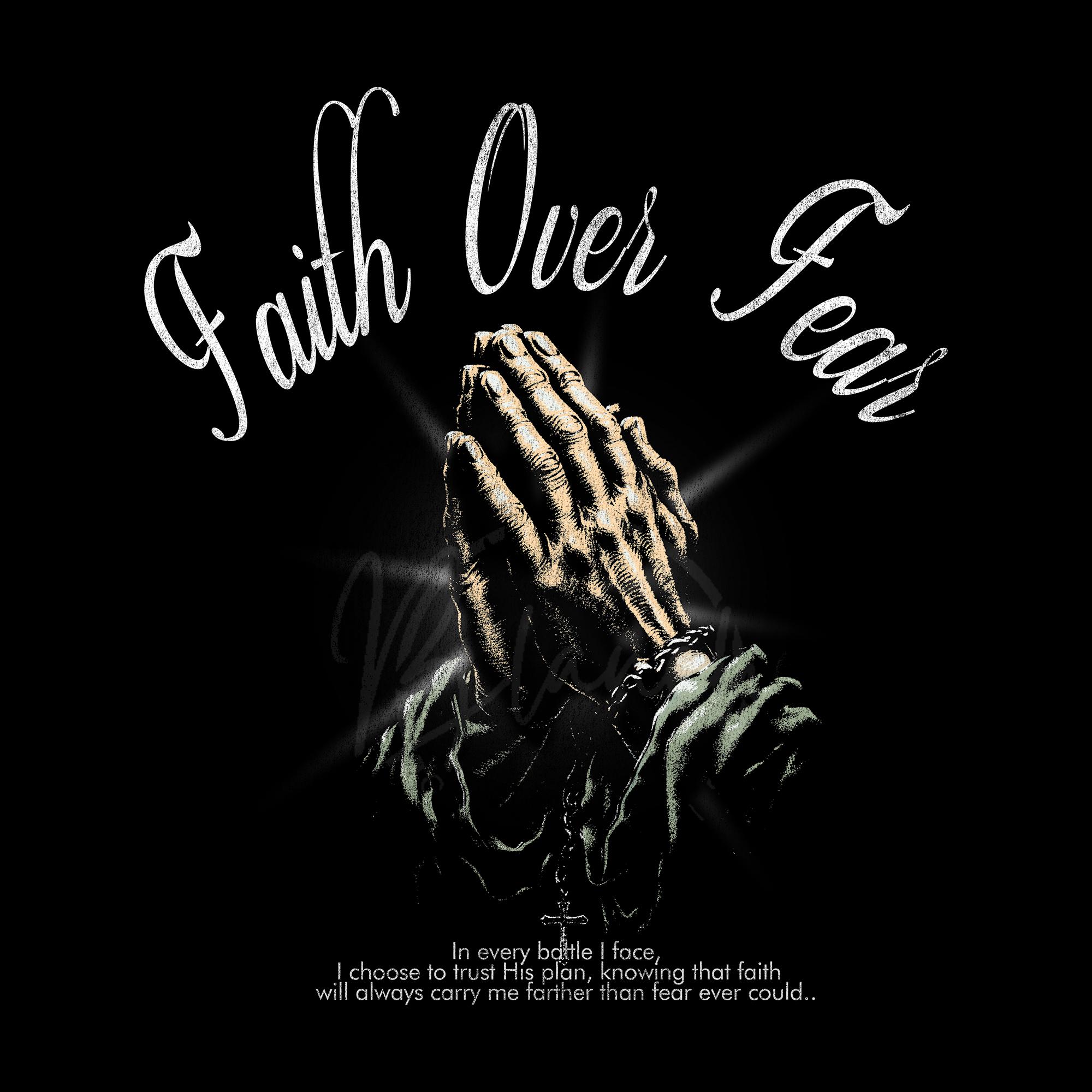 Vintage Faith Over Fear Christian SVG PNG, Retro Religious Design ...