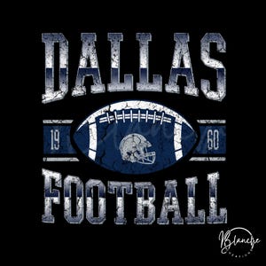 Vintage Dallas Football SVG PNG, Retro Distressed Game Day Clipart, Cricut Sports Design, Sublimation Football Graphic, Digital Download
