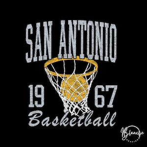 Vintage San Antonio Basketball SVG PNG, Retro Basketball SVG File, Game Day Cricut Design, College Sports Clipart, Basketball Shirt Graphic