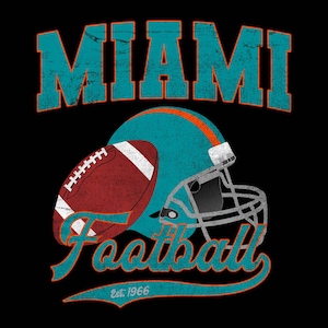 Miami Football Svg, Miami Football Png, Football Team Svg, Miami svg, Miami template, sports svg, vintage football svg