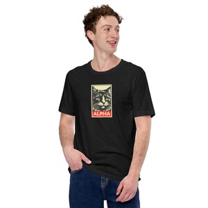 Alpha Male Funny Cat T-Shirt, Cat Lover Graphic Tee, Vintage Cat Meme Shirt, Retro Cat Dad Gift, Cool Cat Print, Funny Kitten Tshirt