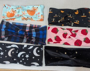 Stretch Headband Choose your pattern (One Headband)