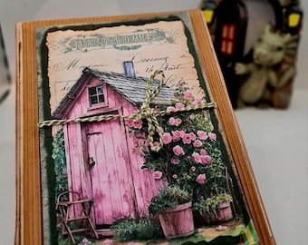 Grandma's Garden Hardback Folio, Junk Journals, Gardening, Gardeners,