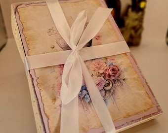 Boudoir Journal in a box, Junk Journal Insert  - Journal Supplies, handmade Vintage, Ladies