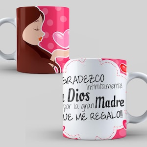 Mother&#39;s Day Mugs 10 PSD Templates/ Editable 10 Mother&#39;s Day Templates/ Mother&#39;s Day Mug Templates/ Including Font Mockups