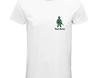 Toon Army Newcastle United organiczna męska dopasowana koszulka T-shirt