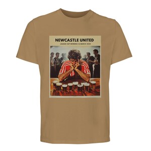 Newcastle United Sieger League Cup Sad Sunderland Fan-T-Shirt dark beige