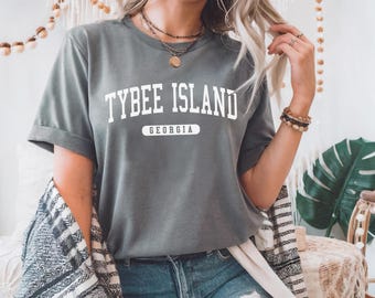 Tybee Island Georgia T-Shirt: Comfort Colors Beach Vacation Tee