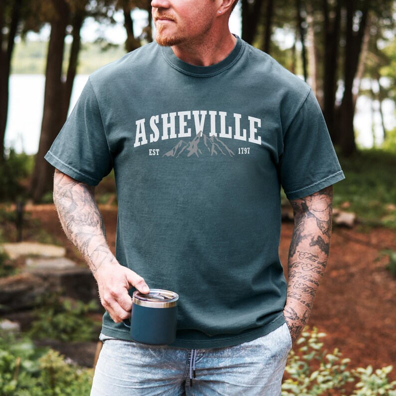 Asheville Mountain Shirt North Carolina Comfort Colors