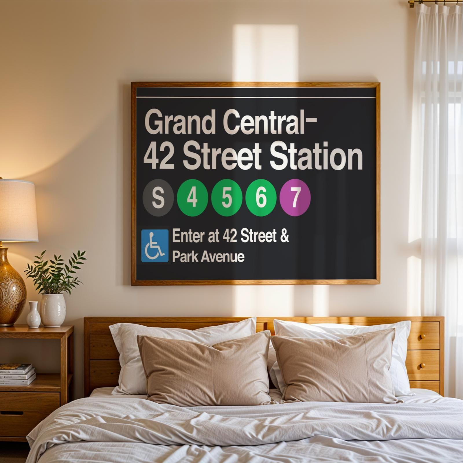 Grand Central Subway Sign Print: NYC Urban Wall Art - Etsy