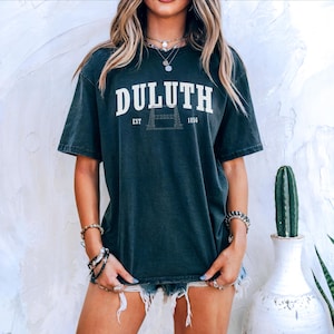Duluth Minnesota T-Shirt | Vintage-Inspired Comfort Colors® Shirt, Retro Aerial Lift Bridge Tee, Unisex Minnesota Trendy Apparel