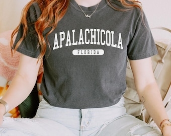 Apalachicola Florida T-Shirt: Comfort Colors Unisex Vintage Tee