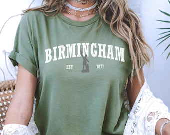 Birmingham Alabama T-Shirt: Retro City Pride Comfort Colors Tee