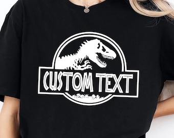 Custom Dinosaur T-Shirt, Personalized Birthday Rex Tee