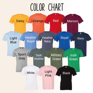 a group of different colors of shirts