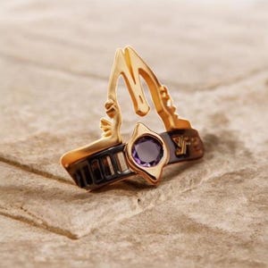 Cosplay Ring & Necklace Set: Anime Game Jewelry Gift