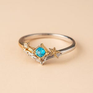 Blue Gem Cosplay Ring: Adjustable Anime Unisex Jewelry