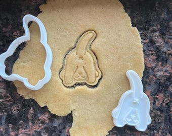 Cat butt cookie cutter, Kitten cookie stamp, Pet biscuit mold, Funny cat lover gift, Polymer clay cutter, Kitty cookie mold, Baking supplies