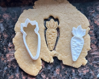 Carrot cookie cutter, Vegetable cookie cutter, Veggie baking mold, Dough cutter for cookies, Carrot polymer clay cutter, Baking gift