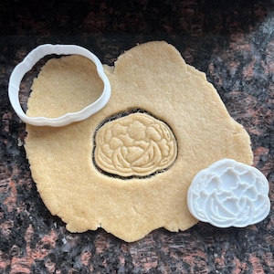 Cauliflower cookie cutter, Vegetable cookie cutter, Cabbage cookie cutter, Cauliflower mold, Veggie cookie stamp, Kitchen baking gift