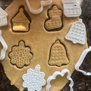 Christmas ornament cookie cutter, Christmas bauble cookie mold, Snowflake fondant mold, Christmas polymer clay cutter, Christmas cookie tool