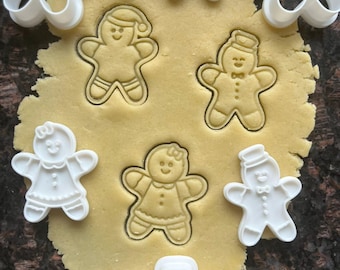 Gingerbread man cookie cutter, Christmas cookie mold, Christmas baking tools, Gingerbread man fondant molds, Holiday cookie mold