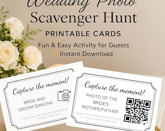 Wedding Photo Challenge 48 Fun Ideas for Guests Creative Photo Prompts for Your Wedding Day Wedding Guest Wedding Games Snap a Photo Canva