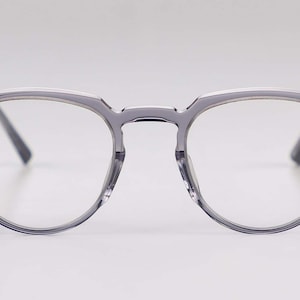 Blue Light Handmade Spectacles, Blue Light Glasses, Computer Glasses, Grey Glasses, Round Glasses, Titanium Glasses