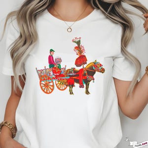 Sicilian Cart Unisex T-Shirt  | Sicilian Art |Travel Gift | Sicily lover's gift, Sicilia Amore Heavy Weight Cotton Top