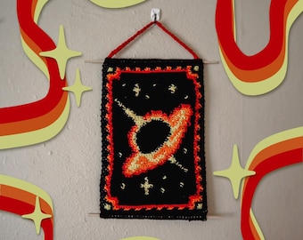Black Hole Tapestry Crochet PATTERN