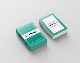 Teen Conversation Starter Cards: 54 Fun Prompts for Parent-Teen Bonding, family game, gift for teenagers