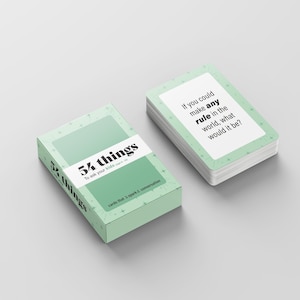 Kids Conversation Starter Cards (age 6 - 12): Family Bonding Game, family game, activities for kids image 1