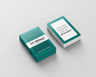 Grandparent Conversation Cards: Family Memory Sharing Game