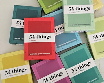 54 Things Conversation Card Deck Outlet (Packaging Imperfection)