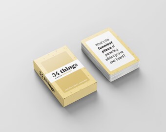 Baby Shower Game: 54 Conversation Starter Cards - baby shower icebreaker game - Gender Neutral - mum to be gift