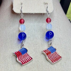 American Flag Earrings