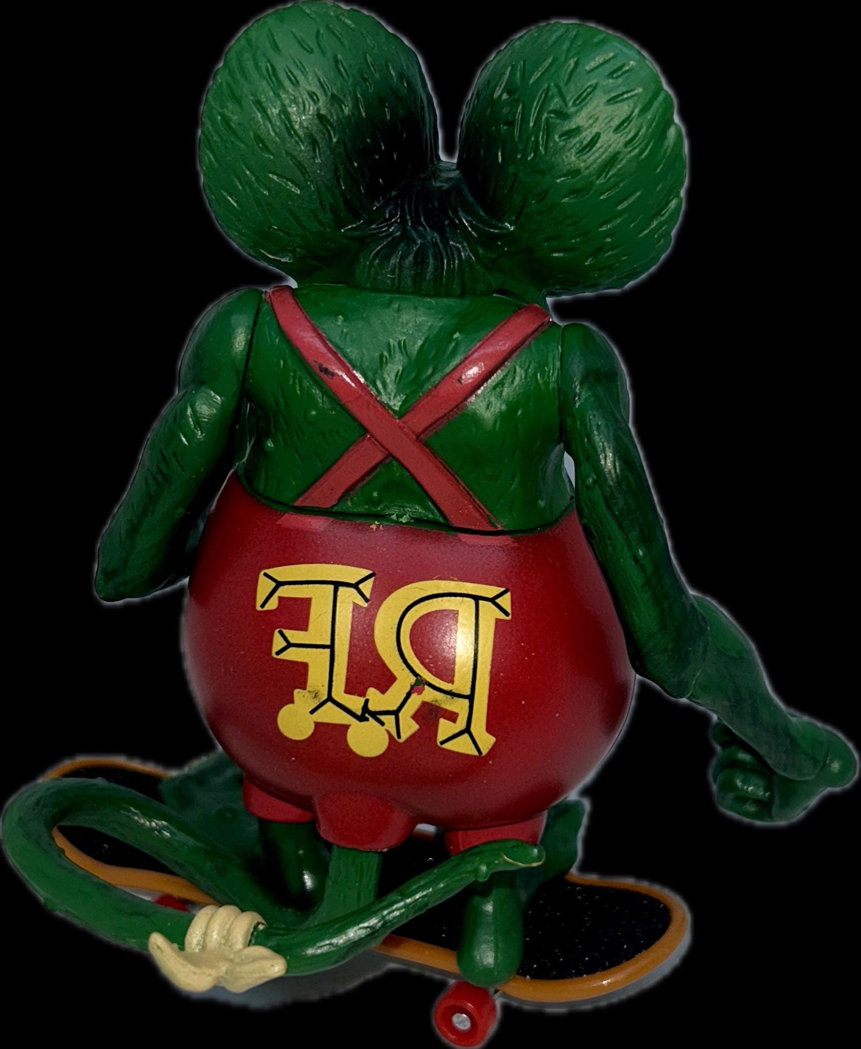 Rat Fink on a Skateboard, Rat Fink Toy, Big Daddy Ed Roth Rat Fink
