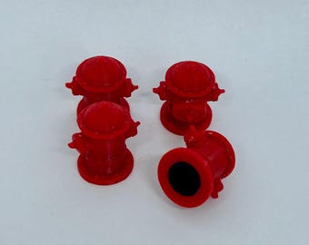 Fire hydrant valve caps - Firefighters car valve caps - Hot Rod tire Valve Caps