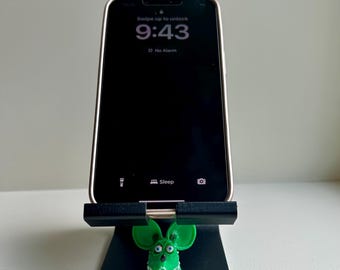 Rat Fink phone holder - Rat Fink iphone stand - Man Cave Rat Fink phone stand - Rat Fink Collectible - Vintage style Rat Fink phone holder